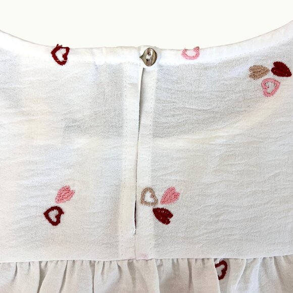 NWT's Size Petite M Fig & Flower Womens Heart Print Blouse - Picture 12 of 15